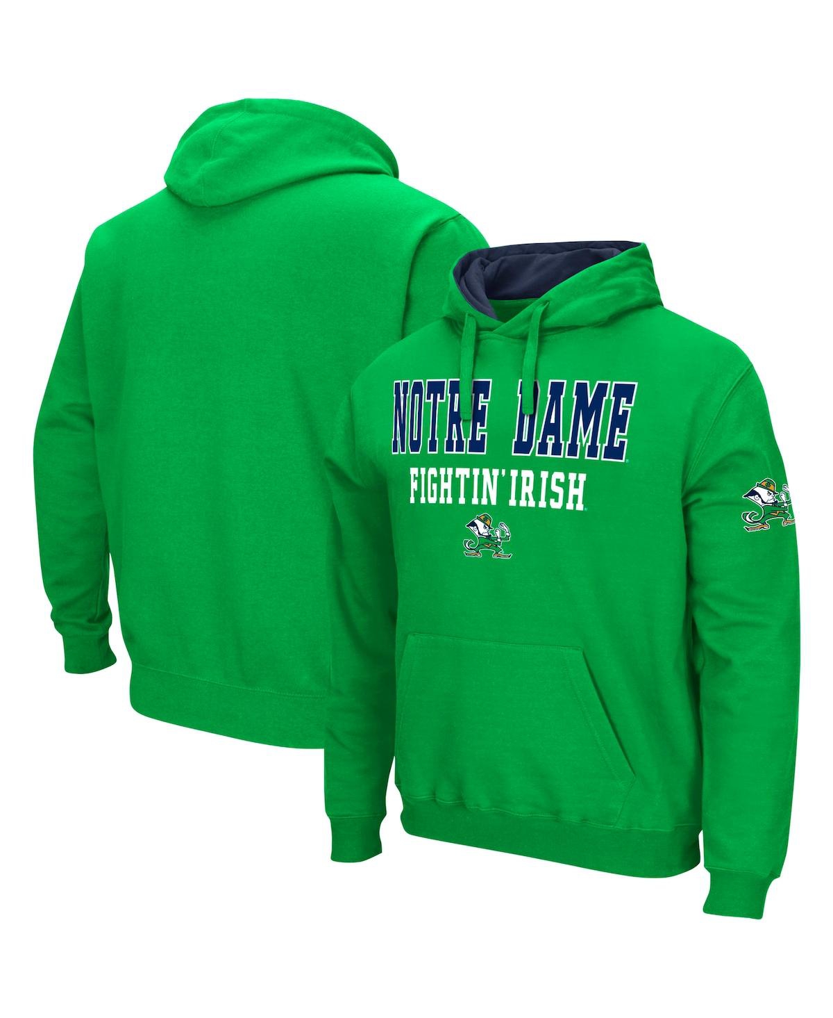 Colosseum Men's  Green Notre Dame Fighting Irish Double Arch Pullover Hoodie