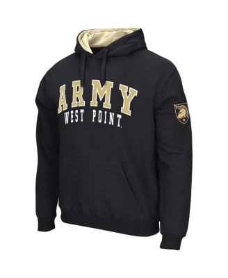Men's Black Army Black Knights Double Arch Pullover Hoodie