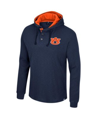 Men's Navy Auburn Tigers Affirmative Thermal Hoodie Long Sleeve T-shirt