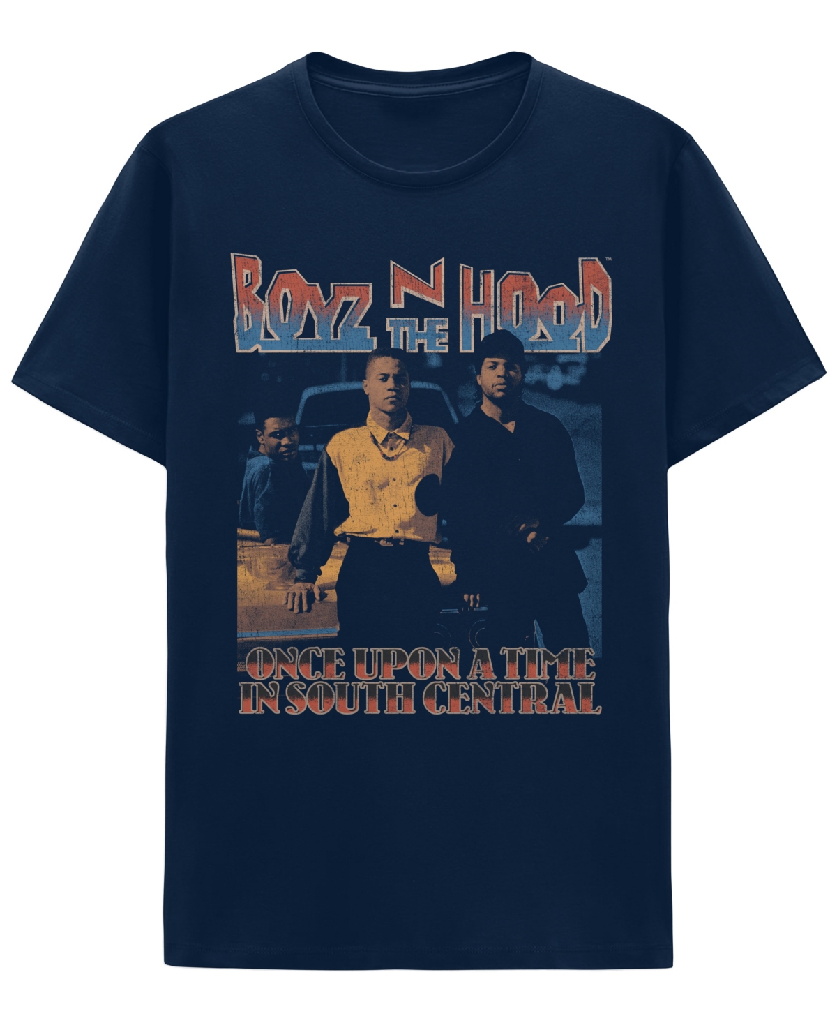 Hybrid Boyz In The Hood Men's Short Sleeve T-shirt In Navy