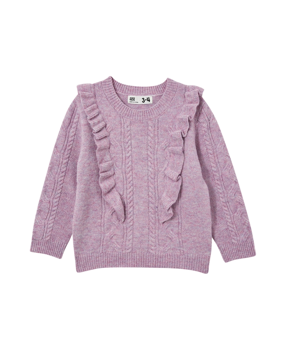 Cotton On Babies' Toddler Girls Lisa Sweater In Violet Marle