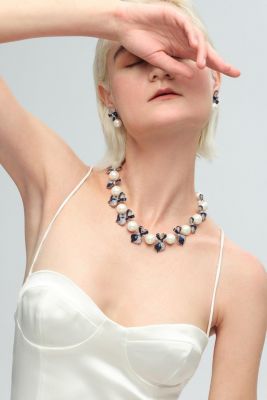 Blue Enamel Butterfly Necklace