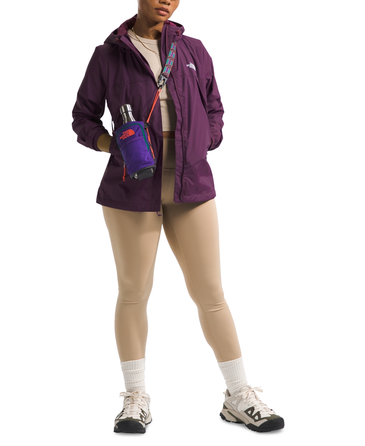 Shop The North Face Women's Antora Jacket Xs-3x In Black Currant Purple