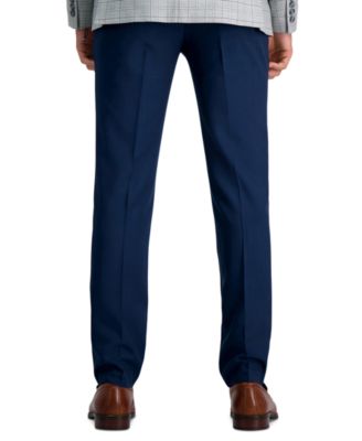 Men's Premium Comfort Slim-Fit Performance Stretch Flat-Front Dress Pants