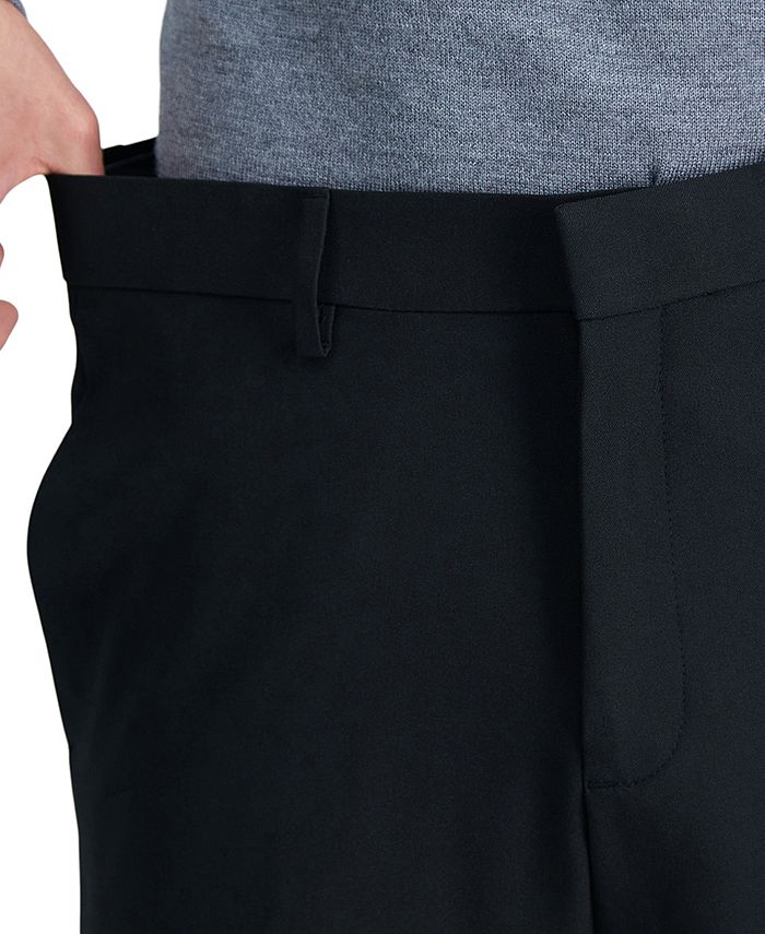 Haggar Men's Slim Fit 4 Way Stretch Flat Front Dress Pants Gray Size 32X32