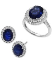 Macy's blue hot sale sapphire ring