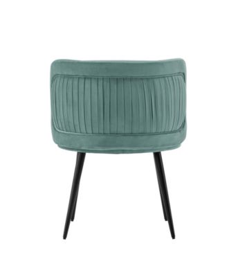 Kaya Pleated Velvet Upholstered Dining Chair