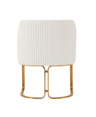 Raya 2-Piece Leatherette Upholstered Dining Armchair Set