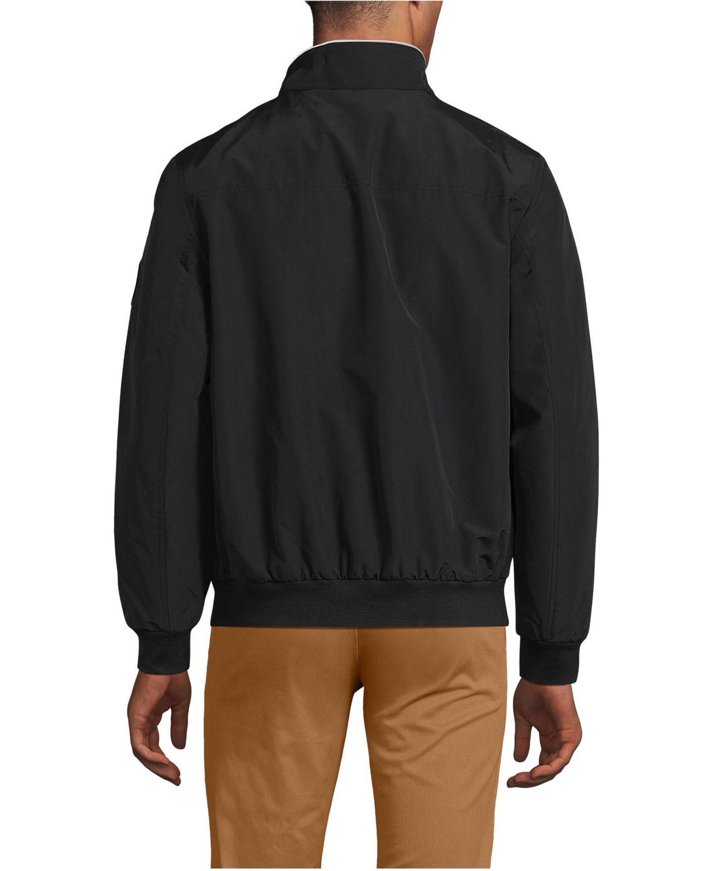 Мужская куртка Lands' End Classic Squall Waterproof Insulated, цвет: Чёрный — фото 2