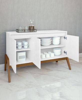 Gales 48.50" Medium Density Fiberboard 4-Shelf Sideboard