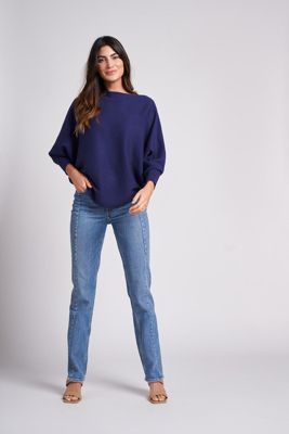 Women's Ivy Oversized Dolman 3/4 Sleeve Sweater