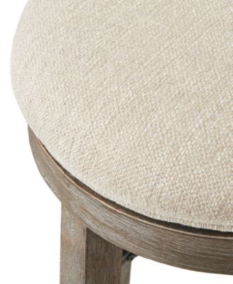 19.25" Oaktown Wide Wood Swivel Counter Stool