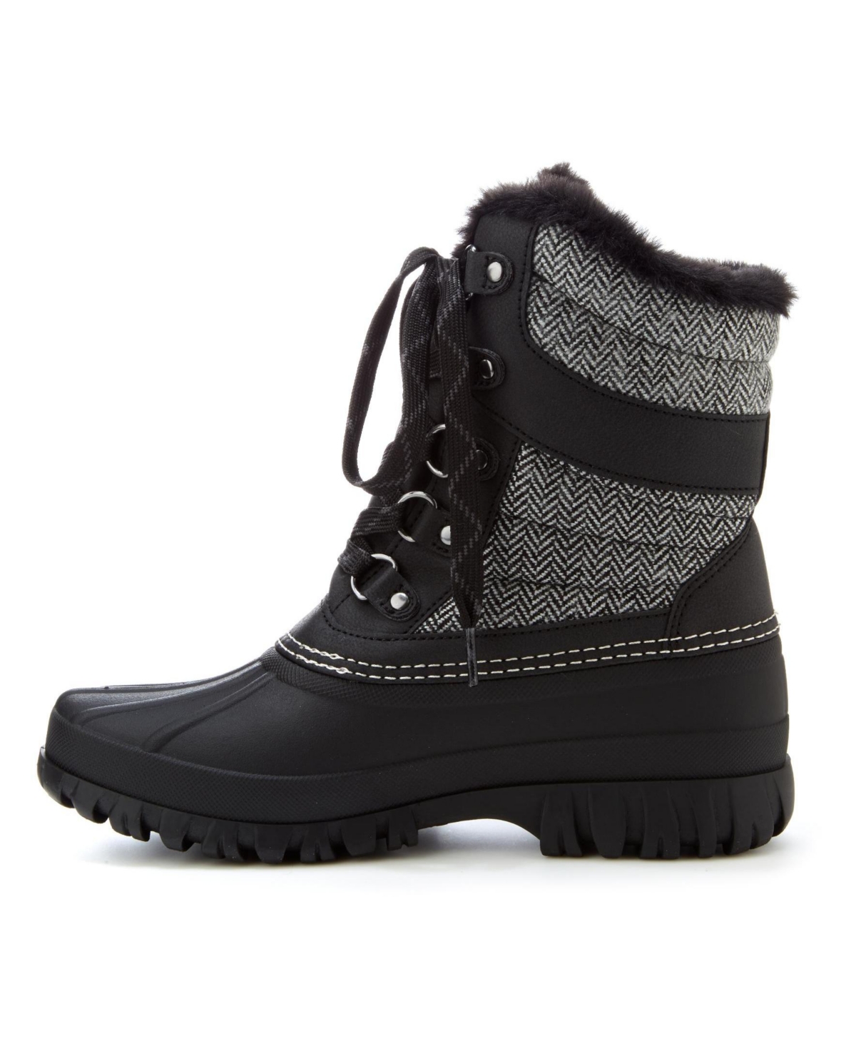 Jbu Women's Casey Water Resistance Lace Up Duck Boot