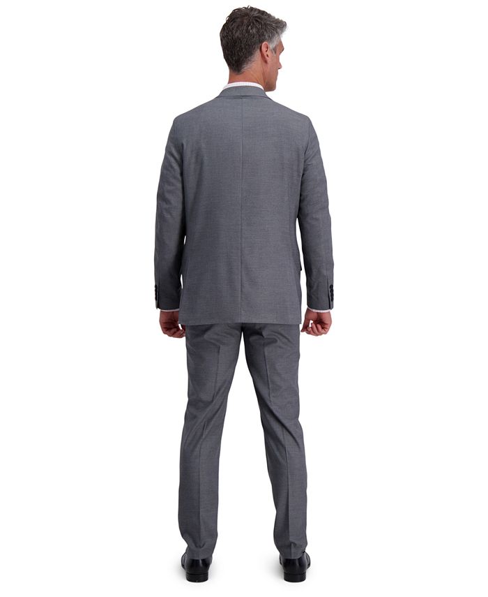 Haggar Men's Slim-Fit Subtle Grid Suit Separates - Macy's