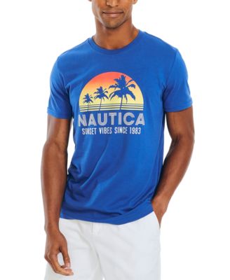 Nautica - Men's Sunset Vibes Classic-Fit Logo Graphic T-Shirt