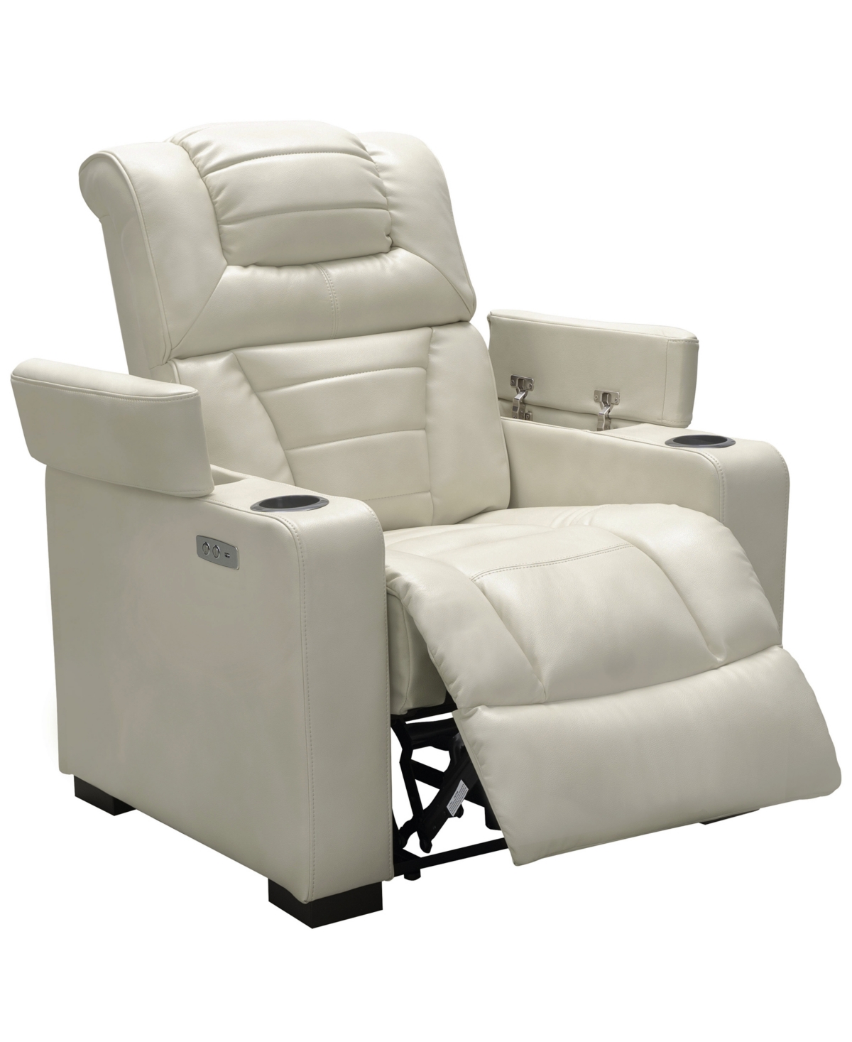 Shop Abbyson Living Galaxy 36.5" Power Theater Recliner In Ivory
