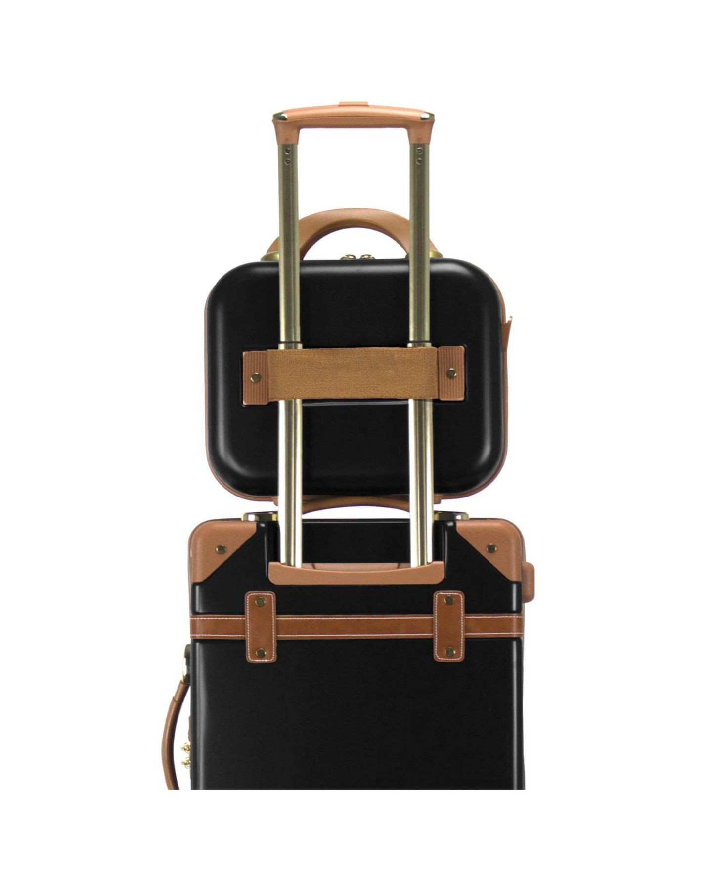 Сумка World Traveler Gatsby Vintage-Like Trunk Style Cosmetic Case, цвет: Чёрный — фото 2
