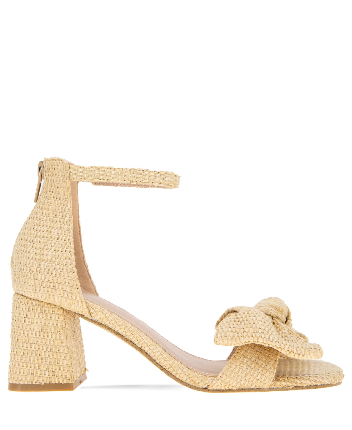 BCBGeneration Women's Dappel Raffia Block Heel Sandals