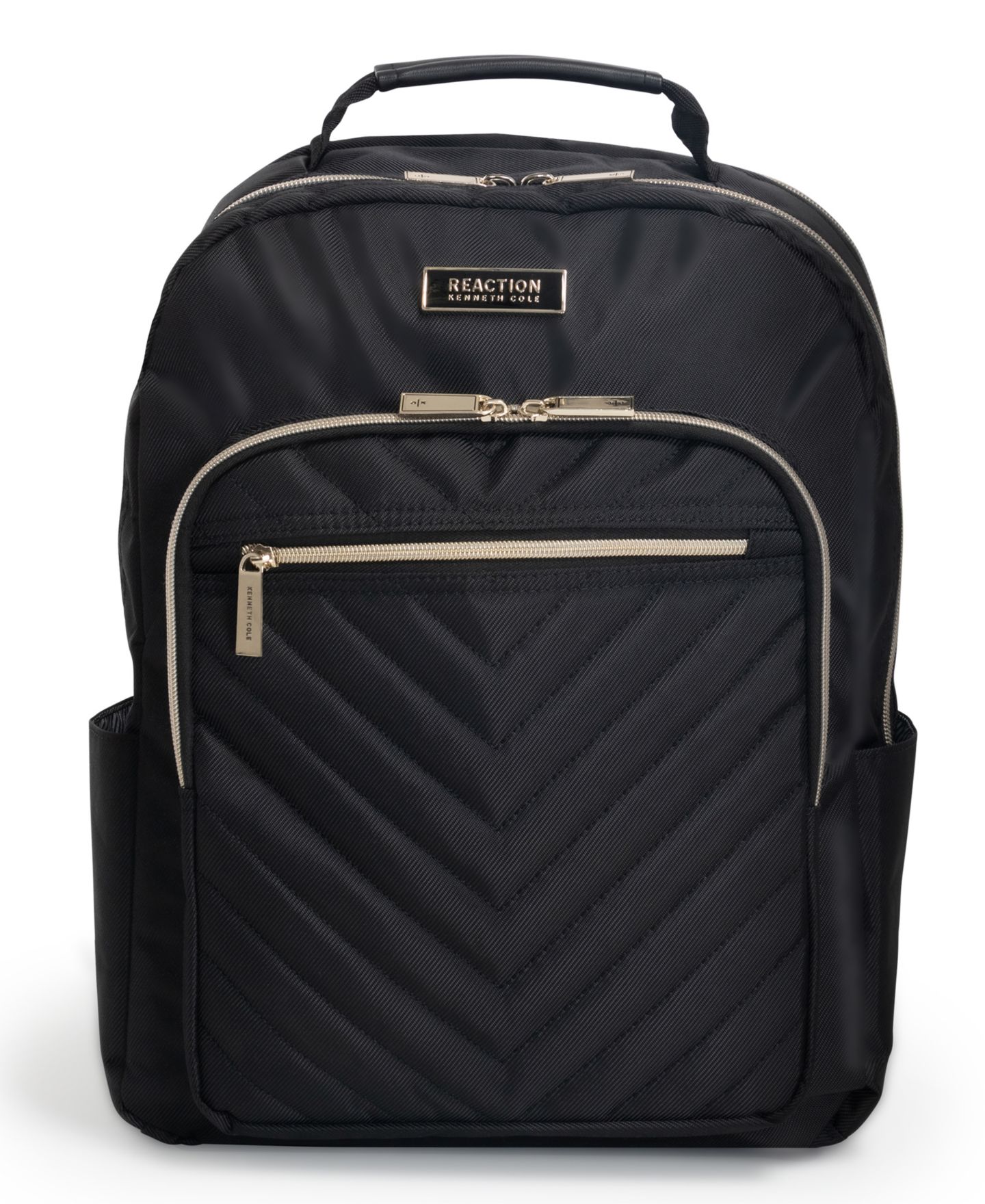 Рюкзак Kenneth Cole Reaction Chelsea Chevron Quilted 15-Inch Laptop & Tablet Fashion Travel, цвет: Чёрный — фото 1