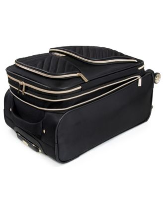 Chelsea Softside Chevron Expandable 2pc 20" Carry-On Luggage + Matching 15" Laptop Tote Set