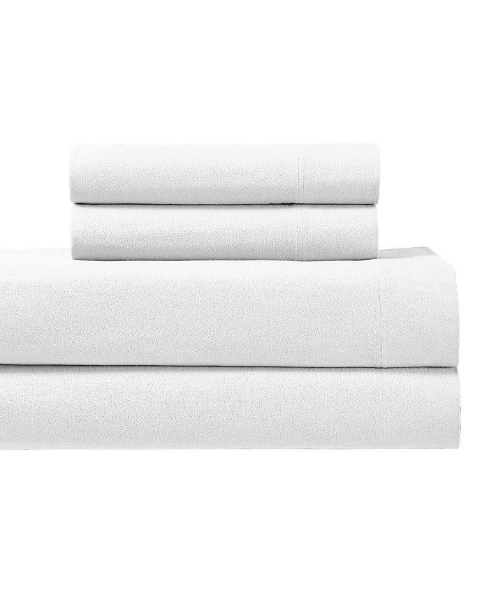 Egyptian Linens Heavyweight Flannel Sheet 4Piece Set, Queen Macy's