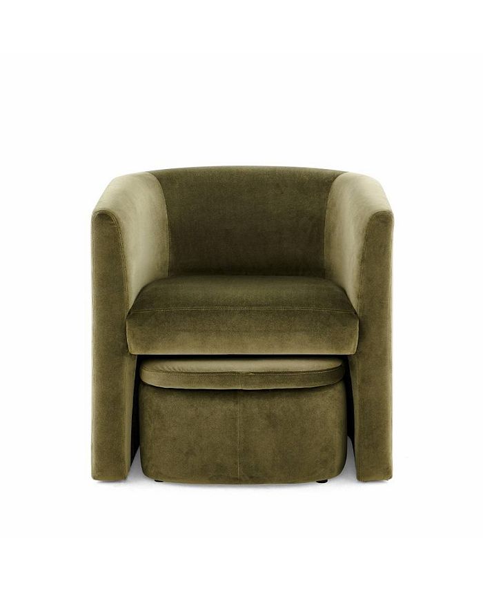 Chair and hotsell storage ottoman set