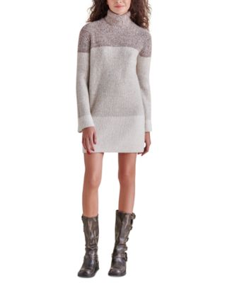 Steve Madden Women's Meghan Turtle-Neck Sweater Dress - Macy's
