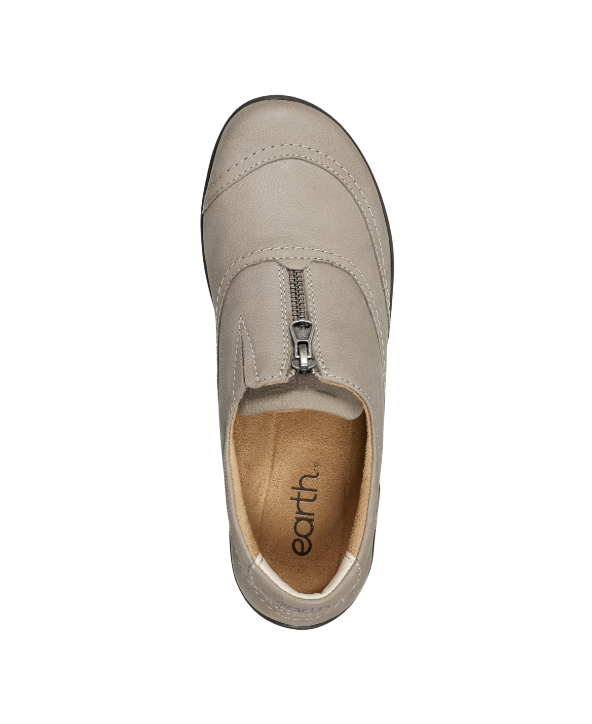 Earth Women's Fannie Round Toe Casual Slip On Flats -Leather