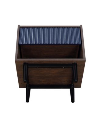 Duane 20.23" Ribbed 1-Drawer Nightstand