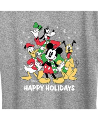 Air Waves Trendy Plus Size Disney Happy Holidays Graphic T-shirt