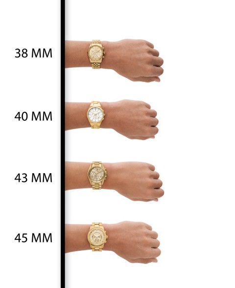 Мужские хронограф-часы Michael Kors Greyson золотистые 43мм