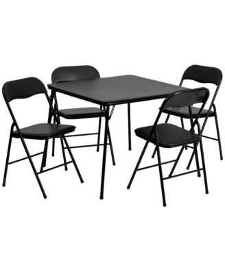 5 Piece Folding Card Table And Chair Set