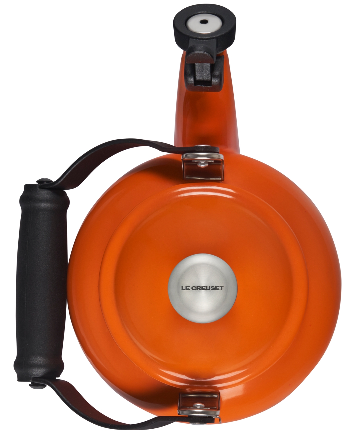 Le Creuset Enamel-on-steel Demi Kettle & Stoneware Mug Set In Orange