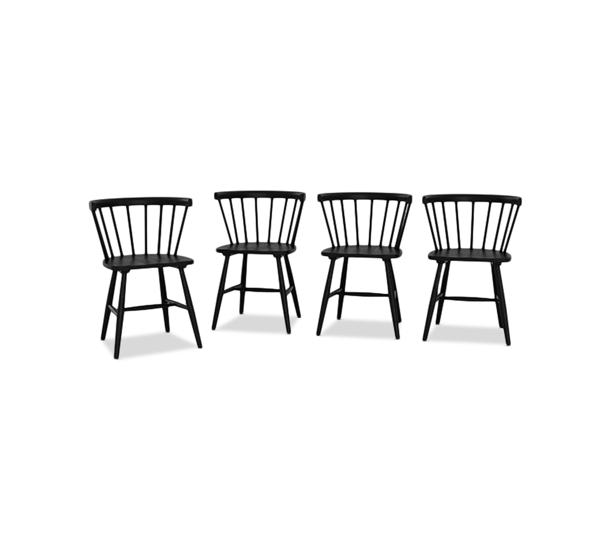 Eq3 Bernia 4pc Dining Chair Set In No Color