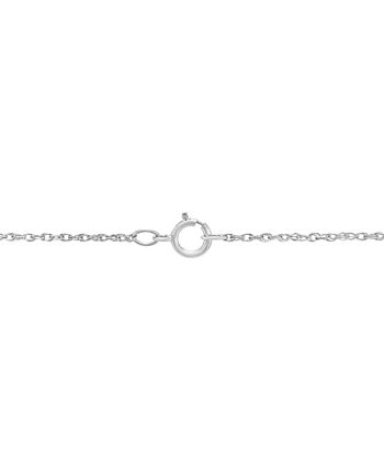 Birthstone Gemstone Diamond Accent Heart Pendant Necklace in Sterling Silver
