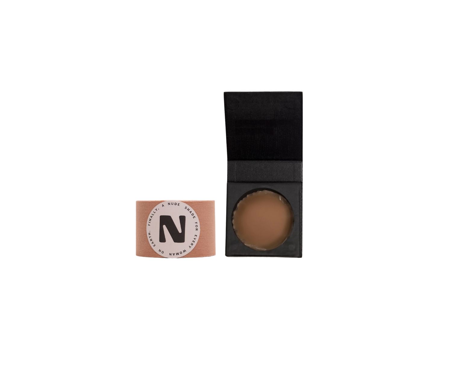 Women's The Nudist Kit: Nude Shade Sweat-Proof Boob Tape, Skin Hydrator and Tape Remover Body Oil & Reusable Nipple Stickies