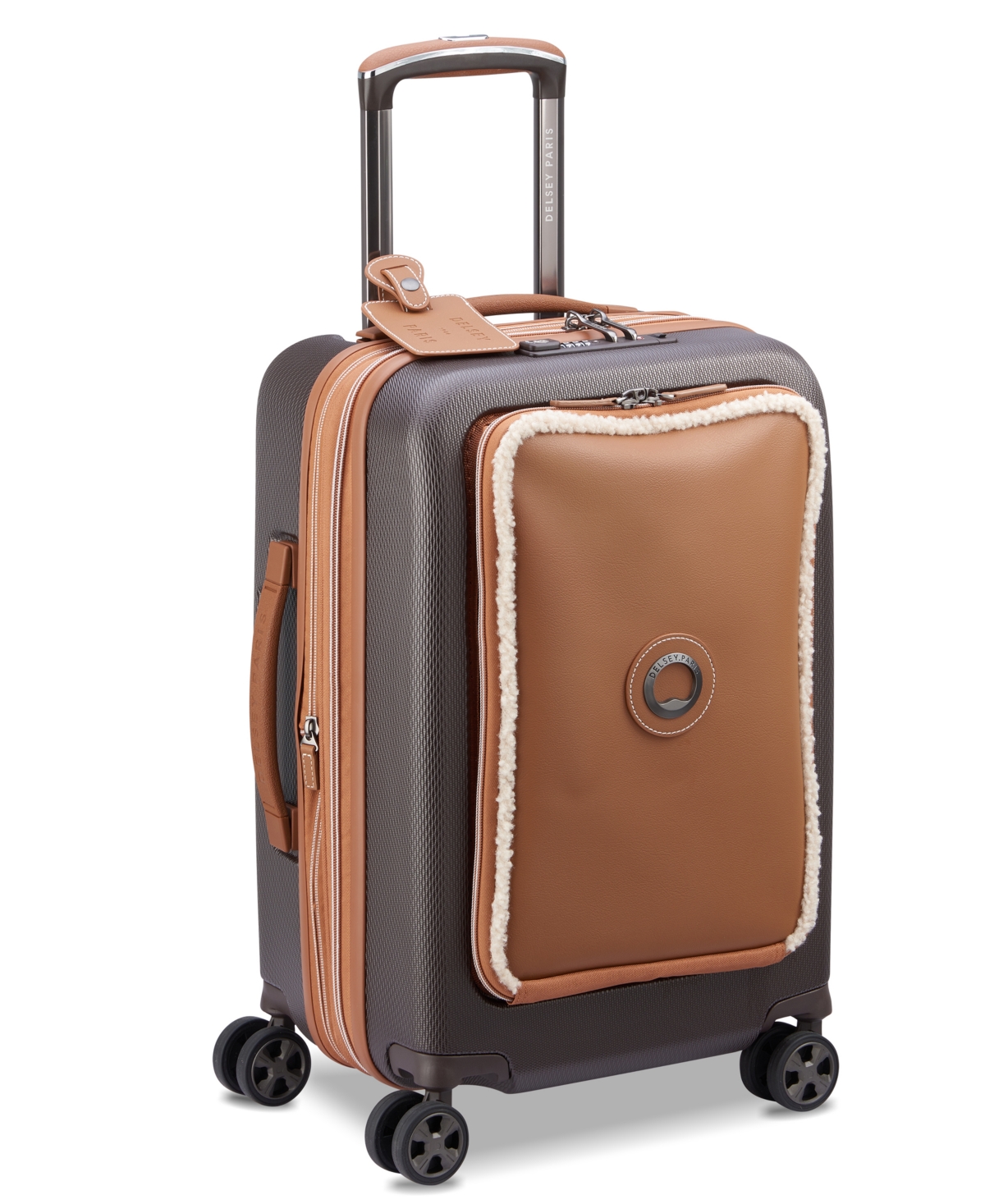 Delsey Chatelet Air 2.0 Fleece Pocket Carry-on In Chocolate