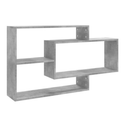Wall Shelves Concrete Gray 40.9"x7.9"x23" Engineered Wood