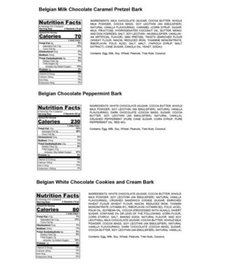 Holiday Belgian Chocolate Bark Trio - 3 Pc