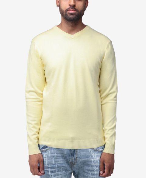 Мужской свитер XRAY Basic V-Neck, цвет: Banana