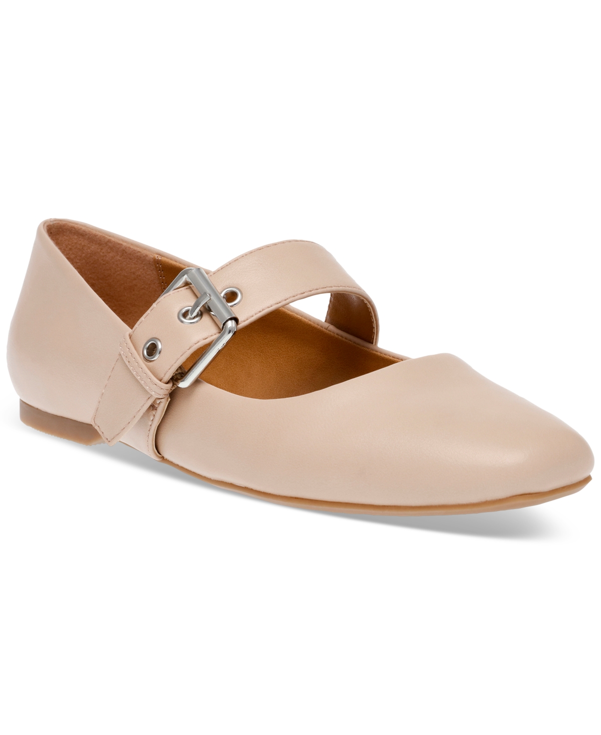 Dv Dolce Vita Women's Mellie Buckle Strap Mary Jane Flats In Natural
