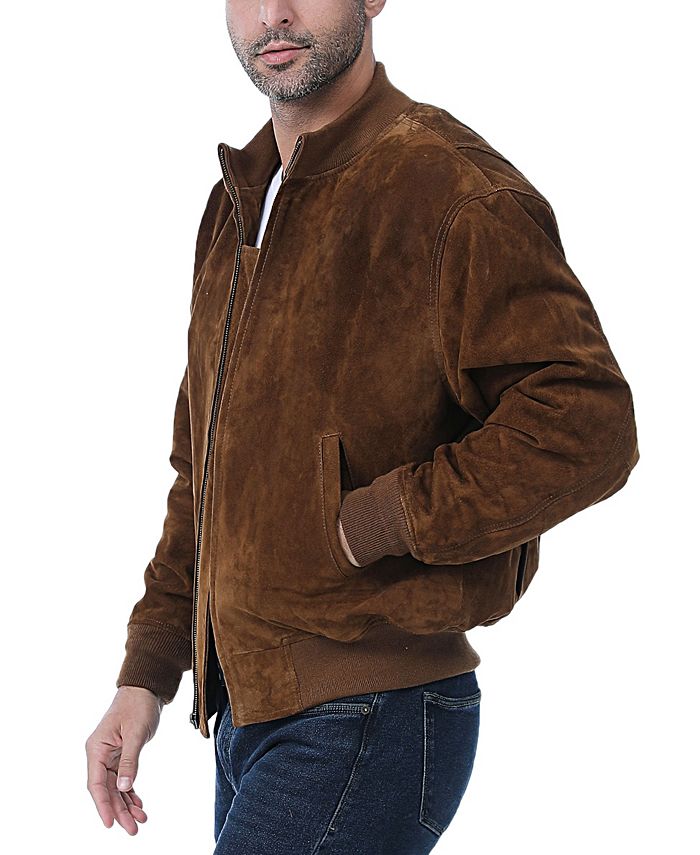 Landing Leathers Men Wwii Suede Leather Tanker Jacket Macys 