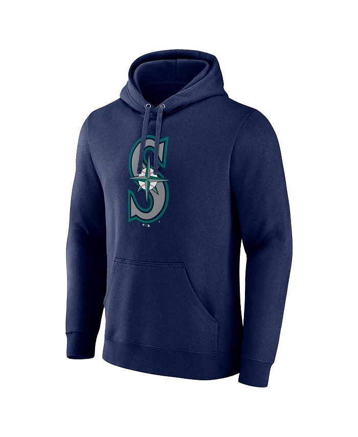Fanatics Men's Navy Seattle Mariners Official Logo Pullover Hoodie - Macy's