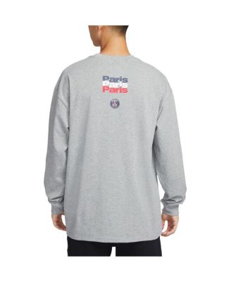 Men's Heather Gray Paris Saint-Germain Legend Long Sleeve T-shirt