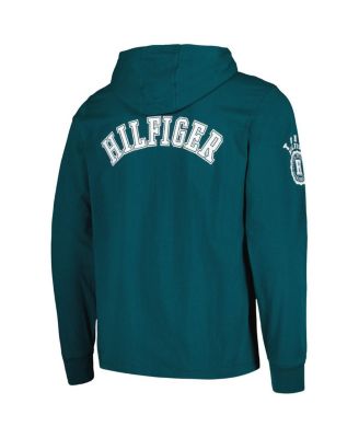 Men's Midnight Green Philadelphia Eagles Morgan Long Sleeve Hoodie T-shirt