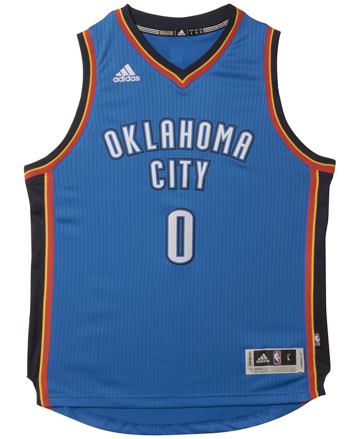 Russell Westbrook Oklahoma City Thunder Nike Youth Logo Name & Number  Pullover Hoodie - Heathered Gray