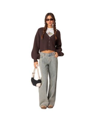 Women's Sabrina Chunky Knit Cropped Cardigan