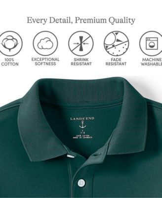 Boys Short Sleeve Interlock Polo Shirt