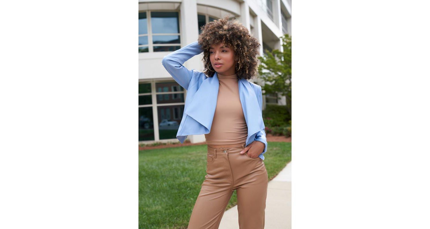 Women's Lauren Faux Leather Cropped Jacket