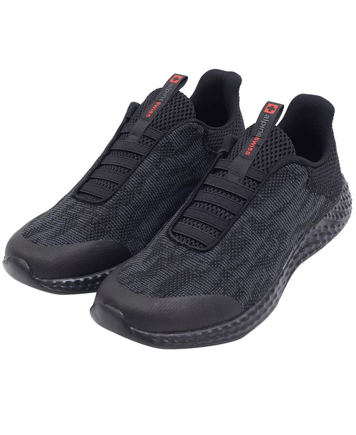 Alpine Swiss Mens Mesh Knit Slip On Sneakers Athletic Lightweight